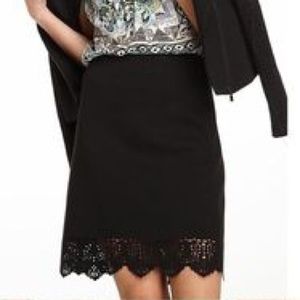 Laundry by Shelli Segal Laser Cut Skirt